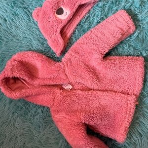 Baby fleece and hat